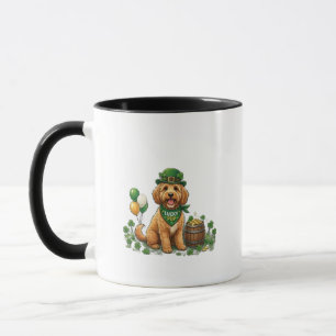 Taza Cockapoo Afortunado Día de San Patricio