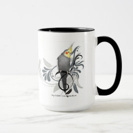 Taza Cockatiel gris