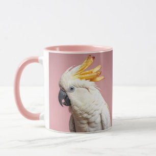 Taza Cockatoo divertido con Escudo de Fries franceses