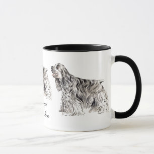 Taza Cocker Mom, American Cocker Spaniel Ceramic Mug