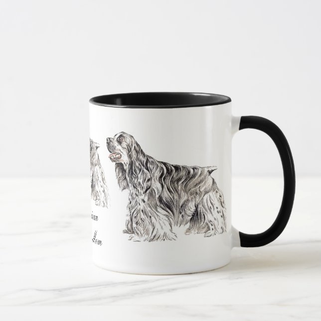 Taza Cocker Mom, American Cocker Spaniel Ceramic Mug (Derecha)