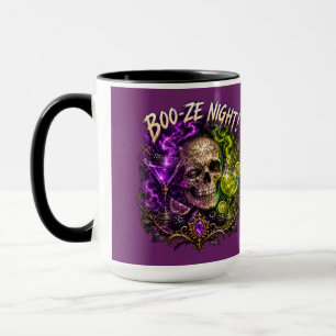 Taza Cocktail de cráneo gótico Boo Ze Night