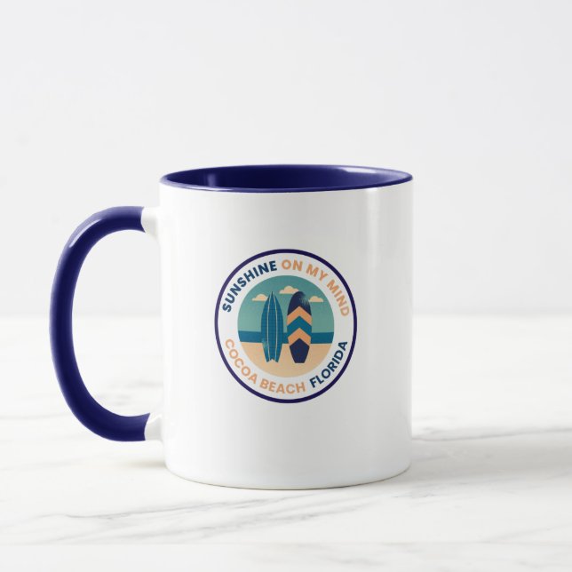 Taza Cocoa Beach Florida Coffee Mug (Izquierda)