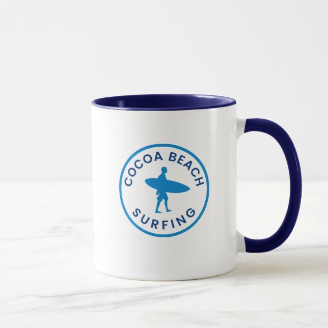 Taza Cocoa Beach Surfing Coffee Mug (Derecha)