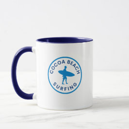 Taza Cocoa Beach Surfing Coffee Mug