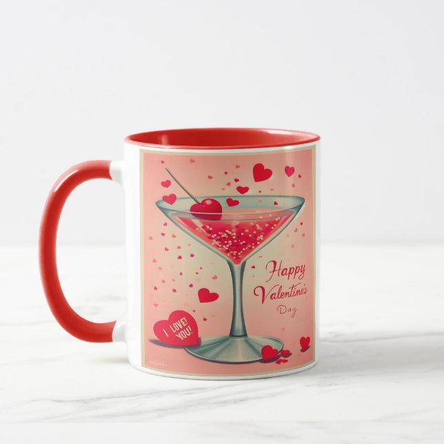 Taza Cóctel de Mid Century Valentine Martini (Izquierda)