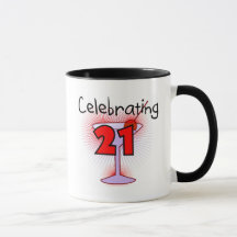 Cóctel que celebra 21 camisetas y regalos