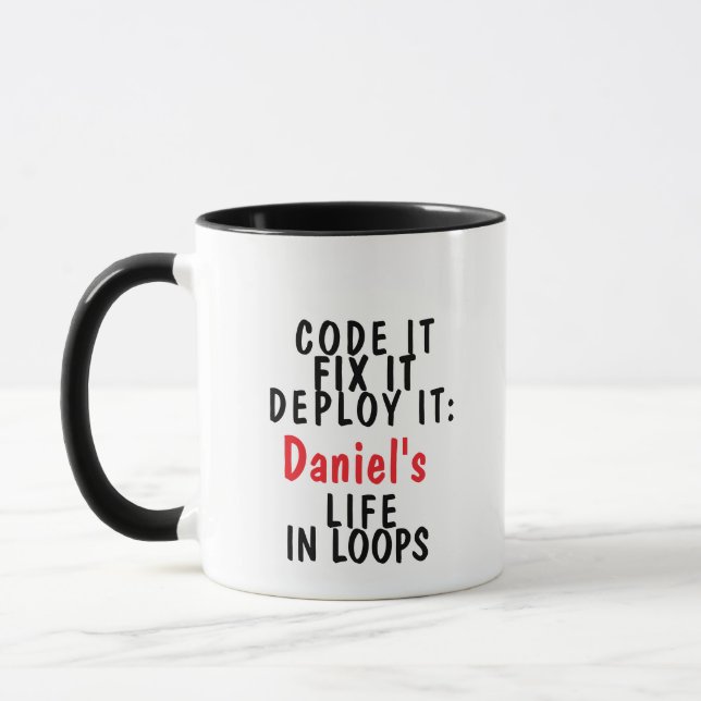 Taza Codificar, arreglarlo, implementarlo: Vida en bucl (Izquierda)
