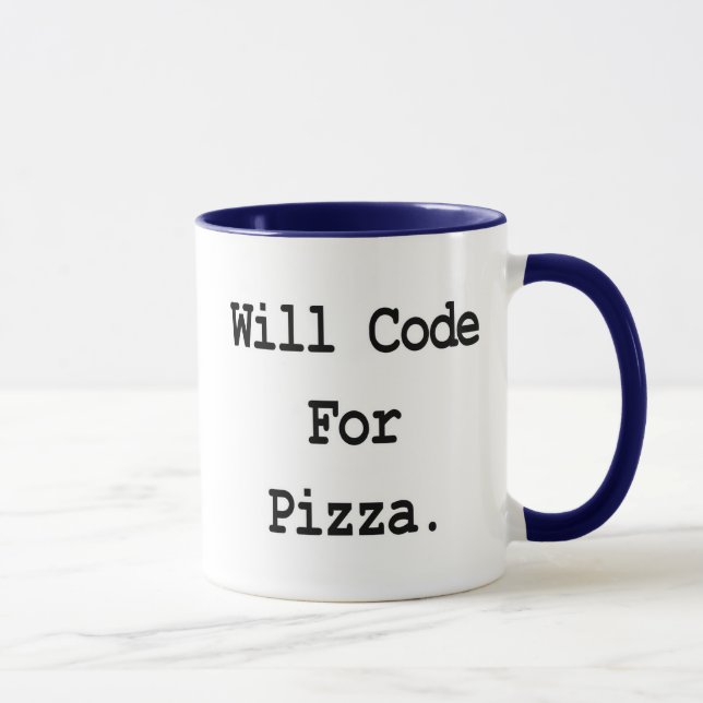 Taza codificaré por pizza (Derecha)
