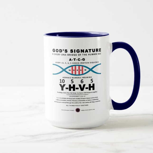 Taza Código ADN-YHVH (Derecha)