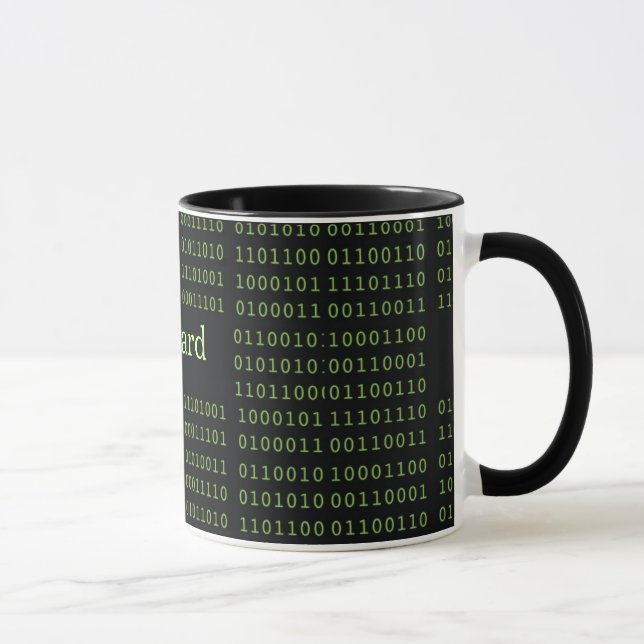 Taza Código binario personalizado (Derecha)