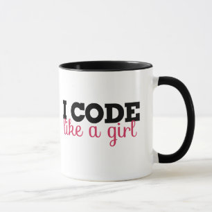 Taza Codigo como un chica