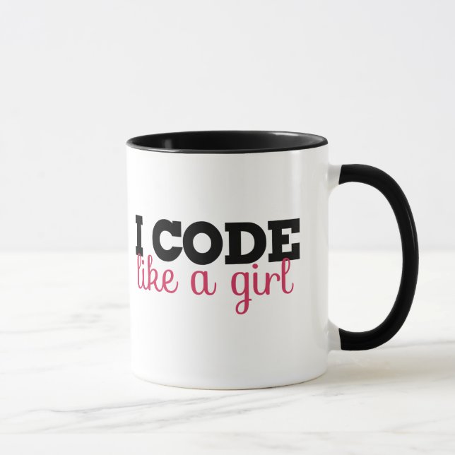 Taza Codigo como un chica (Derecha)