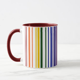 Taza Código de barras arcoiris doble