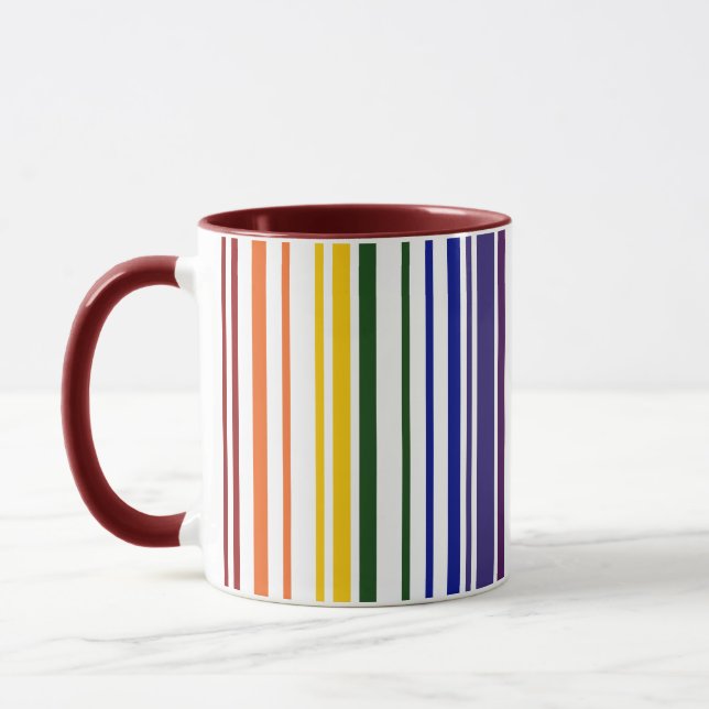 Taza Código de barras arcoiris doble (Izquierda)