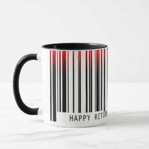 Taza Código de barras de retiro con láser