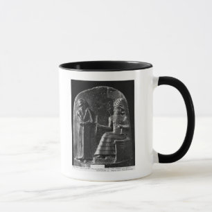 Taza Código de Hammurabi, top del stele