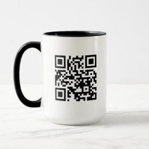 Taza Código QR sólo 15 oz de bloqueo combinado