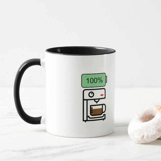 Taza Coffee addiction design (Con donut)