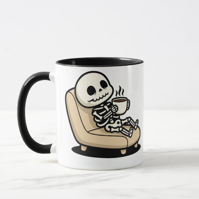Taza Coffee Break – Grim Reaper Dark Humor Coffee (Izquierda)