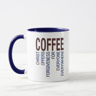 Taza Coffee Christian Acronym Mug