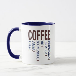 Taza Coffee Christian Acronym Mug