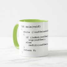Coffee code mug para desarrolladores de software