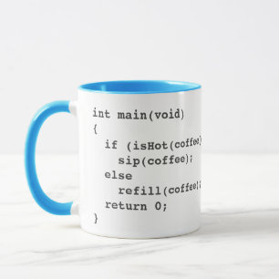 Taza Coffee code mug para desarrolladores de software