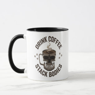 Taza Coffee Coffee Stack Bodies Coffeine Skull espantad