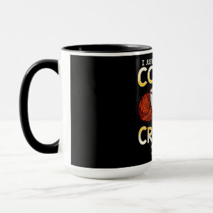 Taza Coffee Crochet Y Camiseta Con Tejido De Tejido De