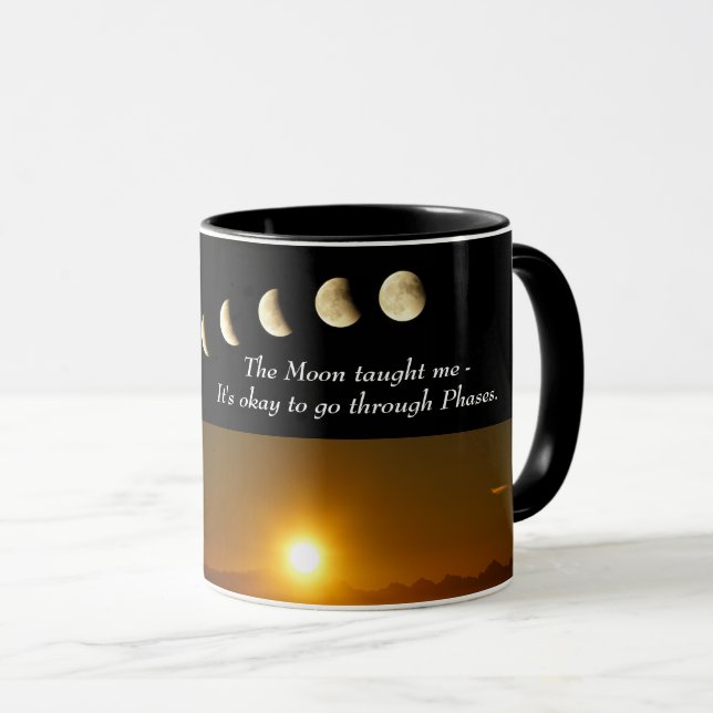 Taza Coffee de cita espiritual Inspiradora de Sun Moon (Anverso derecho)
