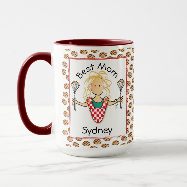 Taza Coffee de cocina de galleta de madre Personalizado (Izquierda)