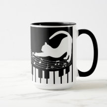 Coffee del jugador del teclado del piano de jazz c