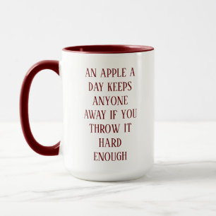 Taza Coffee divertido Apple Quote