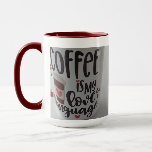 Taza Coffee is my love language...mug (Izquierda)