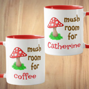 Taza Coffee Lover Cute Fall Forest Funny Mushroom