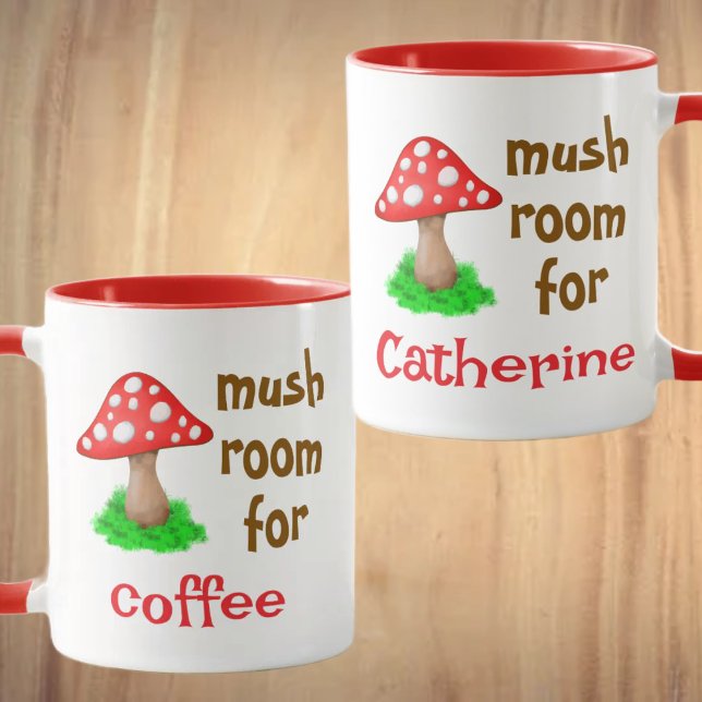 Taza Coffee Lover Cute Fall Forest Funny Mushroom (Subido por el creador)