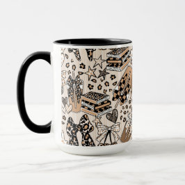 Taza Coffee Lover Leopard Print Mug