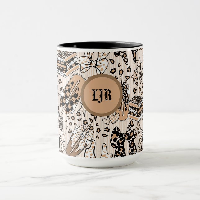 Taza Coffee Lover Leopard Print Mug (Centro)