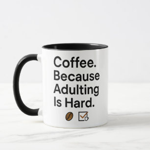 Taza Coffee Lover Mug - Humor para adultos Minimalista
