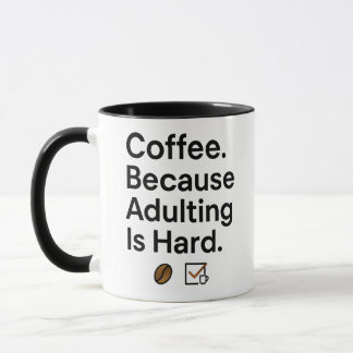Taza Coffee Lover Mug - Humor para adultos Minimalista