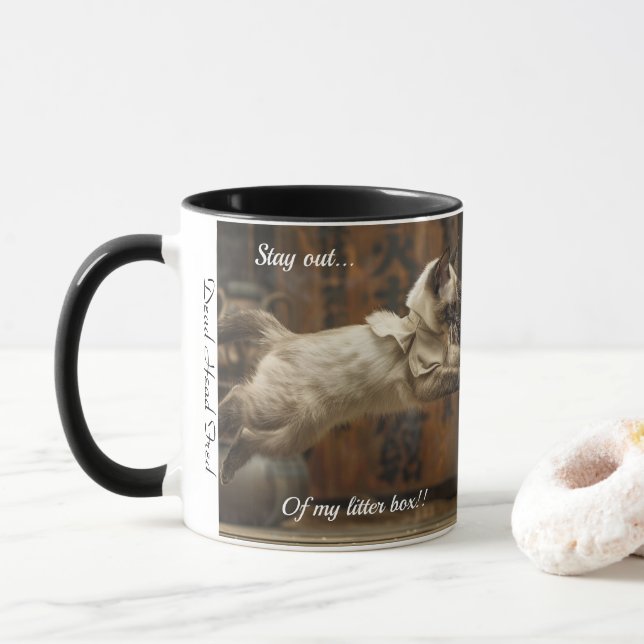 Taza ¡Coffee Mug, aléjate de mi buzón! (Con donut)
