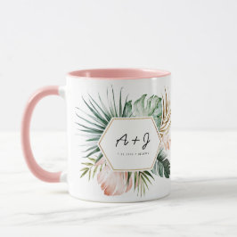 Taza Coffee Mug, Boda de Lush Tropics