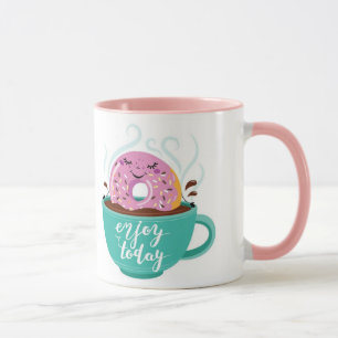 Taza Coffee mug con donut