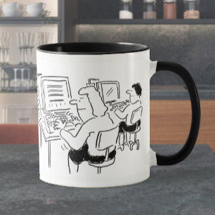 Taza Coffee Mug con entrada de datos Procesamiento de W
