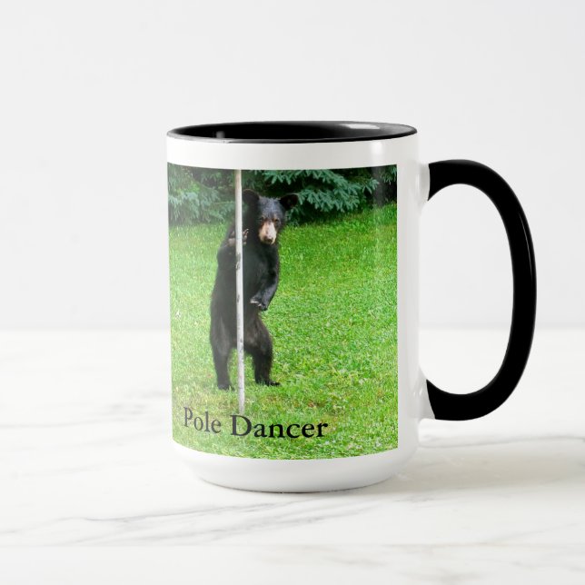 Taza Coffee Mug de bailarina de polo de oso negro (Derecha)