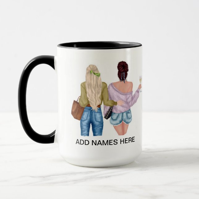 Taza Coffee Mug de Best Friends personalizable (Izquierda)