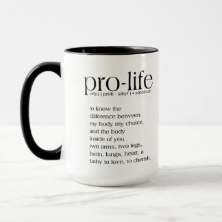 Taza Coffee Mug de definición provida