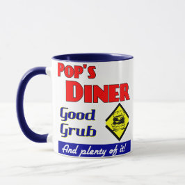 Taza Coffee Mug de la cocina de Pops Diner