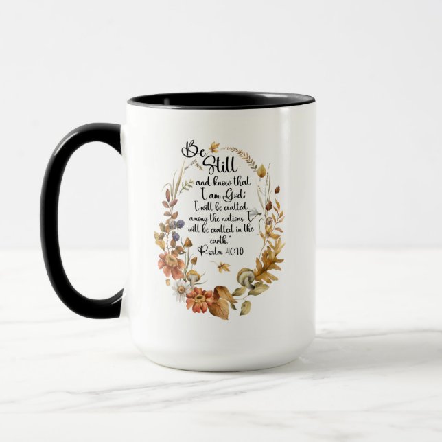 Taza Coffee Mug de las Escrituras Cristianas (Izquierda)